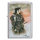Зажигалка ZIPPO Luis Royo с покрытием Street Chrome, латунь/сталь, серебристая, 38x13x57 мм