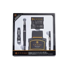Набор Cross Bailey Black Lacquer: перьевая ручка, конвертер, 6 картриджей, флакон с чернилами