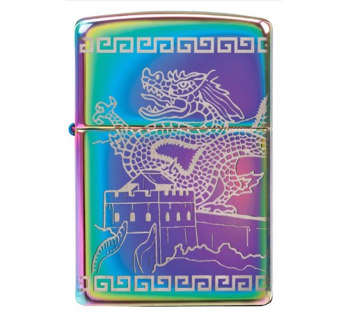 Зажигалка ZIPPO Classic с покрытием Multi Color, латунь/сталь, разноцветная, глянцевая, 38x13x57 мм