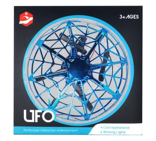 Квадрокоптер Flytec H05 Летающая тарелка, 12 см, свет, управление рукой