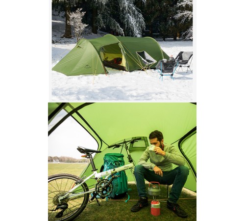 Палатка 2-местная Naturehike Opalus NH17L001-L, 20D, зеленый, 6976023924781