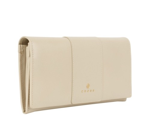 Кошелёк Cross Kelly Wall Ivory, кожа наппа, гладкая, цвет 