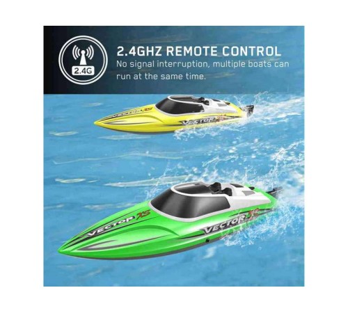 Радиоуправляемый катер Volantex RC Vector XS зеленый 2.4G RTR