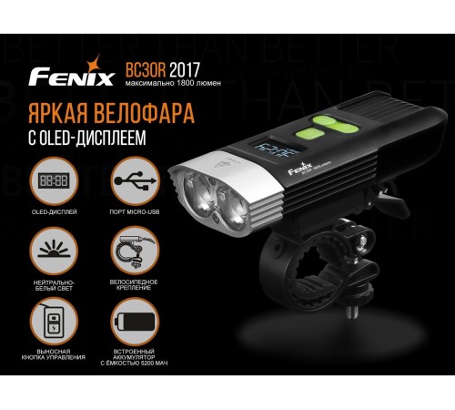 Велофара Fenix BC30R 2017, BC30R2017