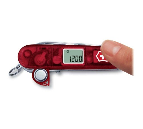 Нож перочинный VICTORINOX Traveller, 91 мм, 27 функций, полупрозрачный красный