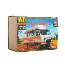 Сборная модель AVD Кемпер УАЗ-3303-01, 1/43