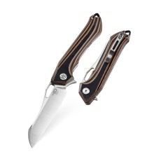 Нож Bestech Platypus сталь D2, рукоять G10 черный-оранжевый-бежевый