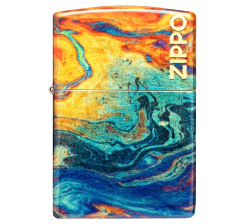 Зажигалка ZIPPO Classic с покрытием 540 Tumbled Brass, латунь/сталь, разноцветная, 38x13x57 мм