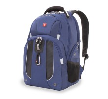 Рюкзак WENGER, 15”, синий, полиэстер 900D, 47х34х16,5 см, 26 литров
