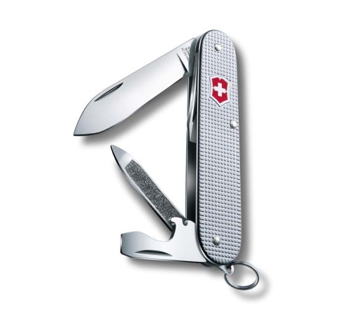 Нож перочинный VICTORINOX Cadet Alox, 84 мм, 9 функций, алюминиевая рукоять, серебристый
