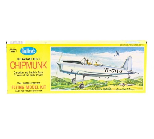 Сборная дер.модель.Самолет D.H. Chipmunk. Guillows 1:24