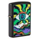 Зажигалка ZIPPO Black Light Eye с покрытием Black Matte, латунь/сталь, чёрная, матовая, 38x13x57 мм