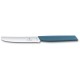 Нож столовый VICTORINOX Swiss Modern, волнистое лезвие 11 см с закруглённым кончиком, синий