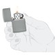 Зажигалка ZIPPO Classic с покрытием Flat Grey, латунь/сталь, серая, матовая, 38x13x57 мм