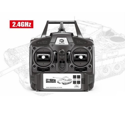 Радиоуправляемый танк Heng Long King Tiger (башня Henschel) Professional V6.0  2.4G 1/16 RTR