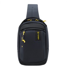 Рюкзак TORBER VOYAGE на одно плечо, серый, полиэстер 900D, 20х10х30 см, 5 л