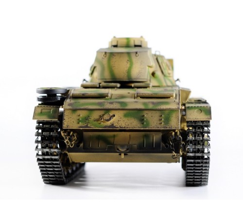 Р/У танк Taigen 1/16 Panzerkampfwagen III (Германия) дым, свет (для ИК боя) V3 2.4G RTR камуфляж