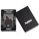 Зажигалка ZIPPO Classic с покрытием High Polish Black, латунь/сталь, черная, глянцевая, 38x13x57 мм