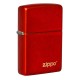 Зажигалка ZIPPO Classic с покрытием Metallic Red, латунь/сталь, красная, матовая, 38x13x57 мм