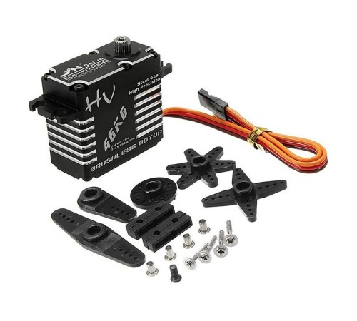 Сервомашинка цифровая JX Servo BLS-HV7146MG (71г/47.8/0.10/7.4V) бесколлекторная, Full metal