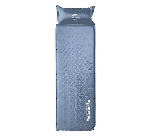 Коврик для сна Naturehike NH15Q002-D с подушкой голубой, 6927595782583