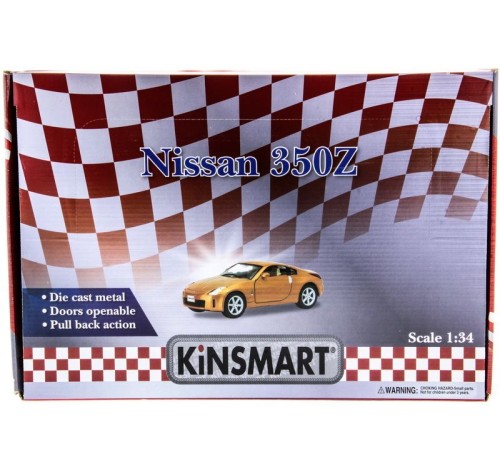 Машина Kinsmart 1:34 Nissan Fairlady 350Z инерция (1/12шт.) б/к