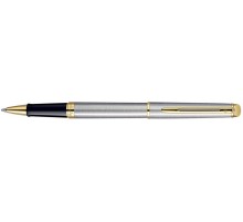 Роллерная ручка Waterman Hemisphere Essential Stainless Steel G.T. Детали дизайна - позолота 23К.