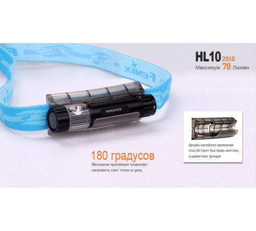 Налобный фонарь Fenix HL10bk2016