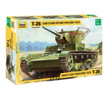 Сборная модель ZVEZDA Советский легкий танк Т-26 (обр. 1933 г.), 1/35