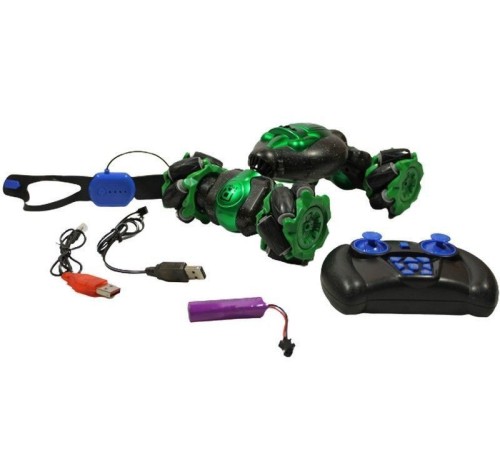 Р/У машинка перевертыш Hyper 1827-5, дрифтовые колеса, управление рукой, 4WD 2.4G RTR