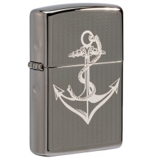 Зажигалка ZIPPO Лучшая цена 2022 с покрытием Black Ice®, латунь/сталь, чёрная, 38x13x57 мм