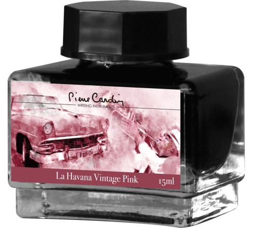Флакон чернил Pierre Cardin 15мл, серия CITY FANTASY цвет La Havana Vintage Pink (Розовая Гавана)