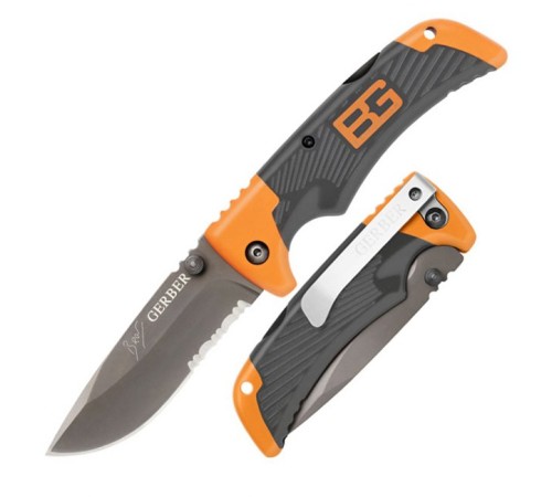 Нож Gerber Bear Grylls Scout, серрейторное, блистер, (1013958), 31-000754