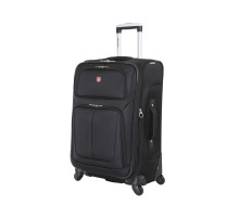Чемодан SWISSGEAR SION, чёрный, полиэстер 750x750D добби, 41x26x70 см, 56 л