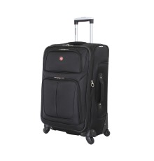 Чемодан SWISSGEAR SION, чёрный, полиэстер 750x750D добби, 41x26x70 см, 56 л