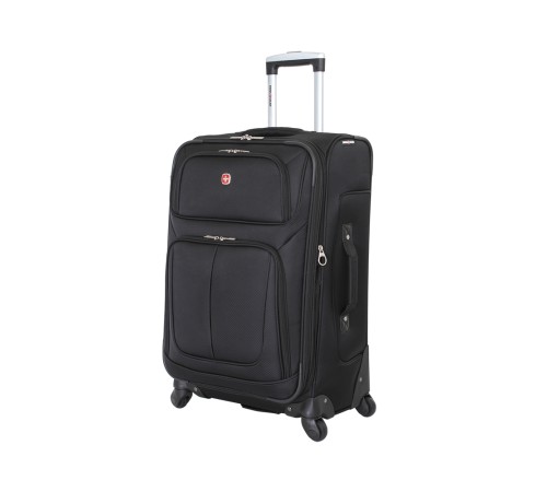 Чемодан SWISSGEAR SION, чёрный, полиэстер 750x750D добби, 41x26x70 см, 56 л