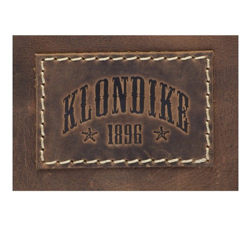 Сумка KLONDIKE Native, натуральная кожа в коричневом цвете, 39 х 10 х 31 см