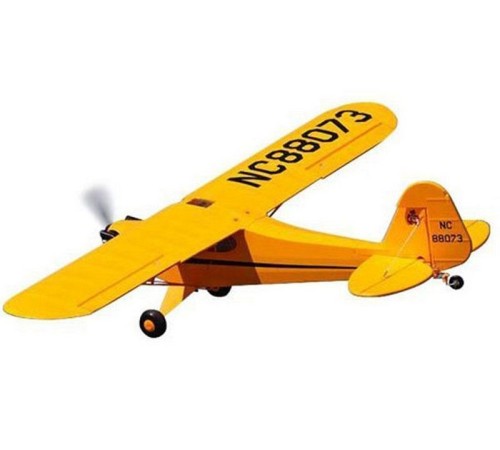 Радиоуправляемый самолет Top RC J3 желтый 1400мм KIT