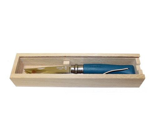 Нож Opinel №8, нержавеющая сталь, синий, лимитированная