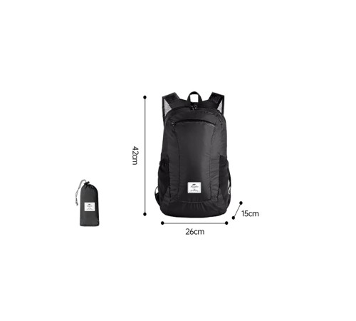 Рюкзак компактный Naturehike 18L NH17A012-B Ultra-Light черный