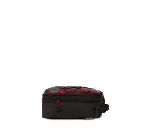 Термосумка для ланча SWISSGEAR, прорезиненный полиэстер 600D, чёрный/красный, 20х18х26 см, 8,5 л