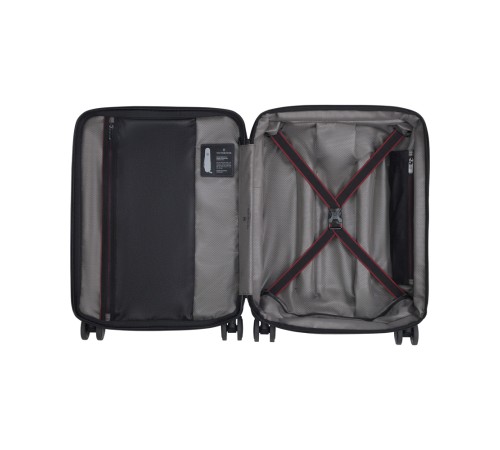 Чемодан VICTORINOX Spectra™ 3.0 Global Carry-On, чёрный, поликарбонат Sorplas™, 40x20x55 см, 39 л