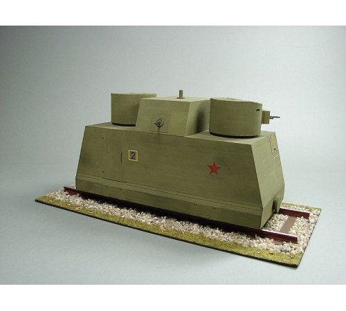 Сборная картонная модель Shipyard бронедрезина Leningrad(№43), 1/25