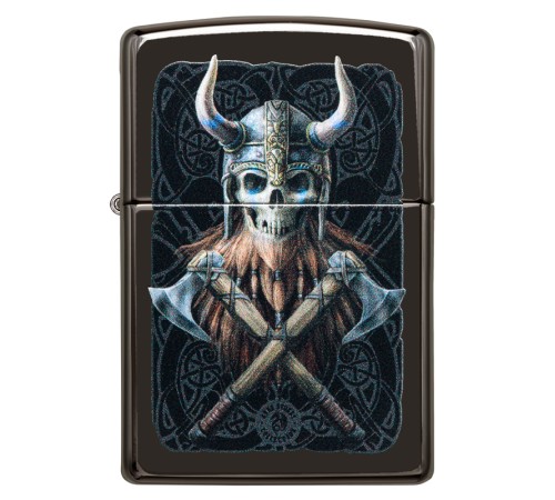 Зажигалка ZIPPO Anne Stokes с покрытием High Polish Black, латунь/сталь, чёрная, 38x13x57 мм