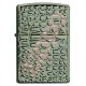 Зажигалка ZIPPO Armor™ с покрытием Chameleon™, латунь/сталь, зелёная, глянцевая, 38x13x57 мм