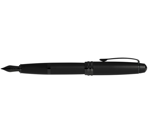 Перьевая ручка Cross Bailey Matte Black Lacquer, перо F. Цвет - черный.