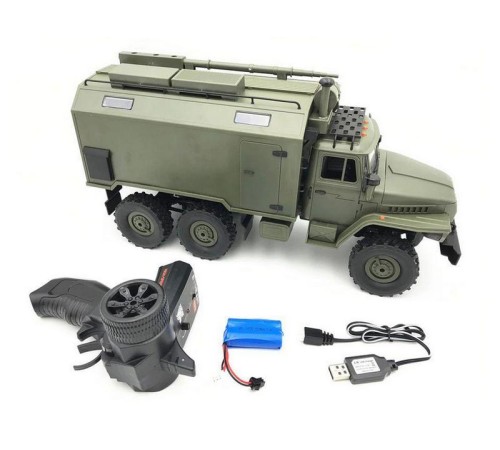 Радиоуправляемая машина WPL УРАЛ (зеленый) 6WD 2.4G 1/16 RTR