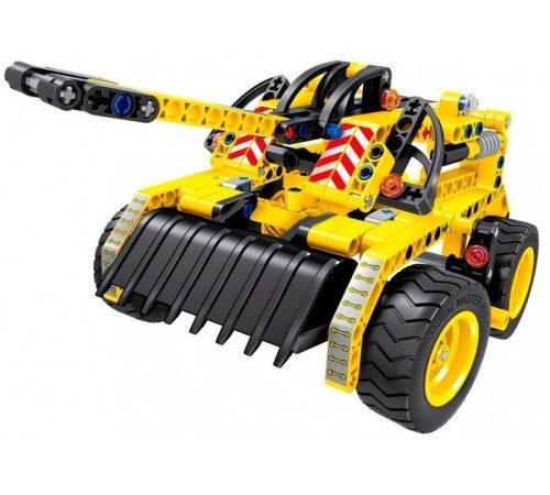 Конструктор Qihui Mechanical Master 2 в 1 Бульдозер и Танк (261 деталь)