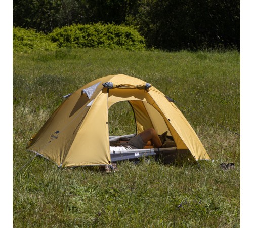 Палатка Naturehike P-Series NH18Z033-P трехместная темно-зеленая, 6927595783665