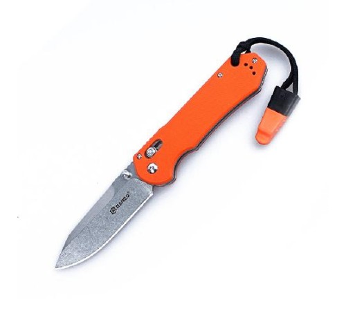 Нож Ganzo G7452-WS оранжевый, G7452-OR-WS